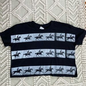 Graphic crop t-shirt M